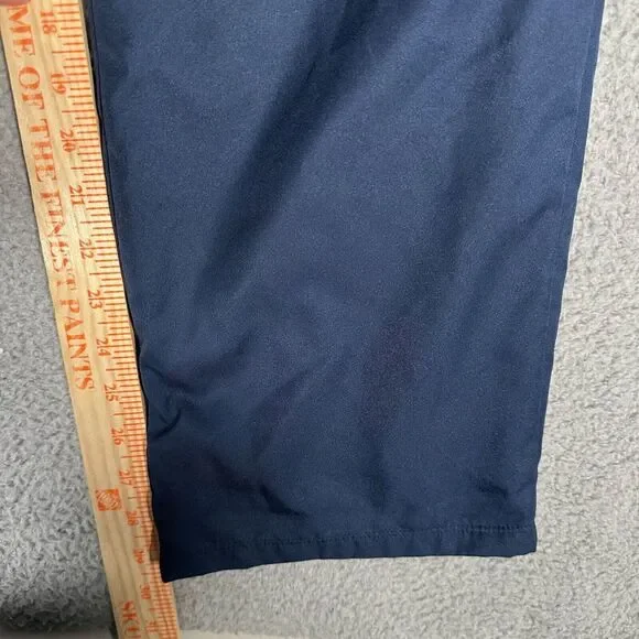 Nike Pants Womens‎ Size Large Blue Sweatpants Dri-Fit Lined Zip Ankle Drawstring - Picture 4 of 8